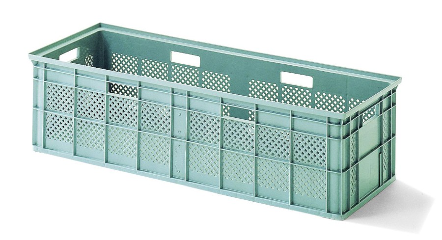 Bigbox 1425 L01 šedá, 6x OÚ, plné dno, perforované stěny